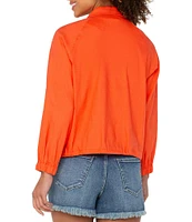 Liverpool Los Angeles Stretch Linen Blend Cropped Cargo Jacket