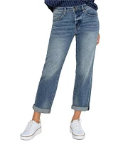 Liverpool Los Angeles Stretch Vintage Denim Mid Rise Boyfriend Jean