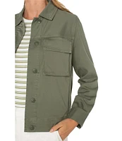 Liverpool Los Angeles Twill Point Collar Cargo Jacket