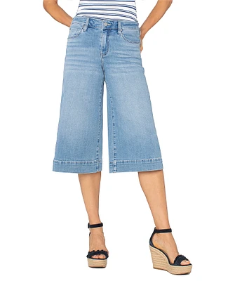 Liverpool Los Angeles Yacht Stretch Denim Mid Rise Capri Cropped Jeans