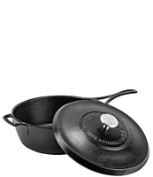 Lodge Cast Iron Blacklock 4-Quart Deep Skillet with Lid