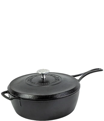 Lodge Cast Iron Blacklock 4-Quart Deep Skillet with Lid