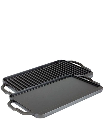 Lodge Chef Collection 19.5#double; x 10#double; Cast Iron Reversible Grill/Griddle