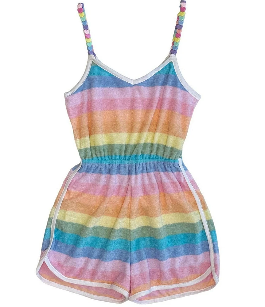 Lola + The Boys Little/Big Girls 2-12 Ombre Beaded Sleeveless Romper