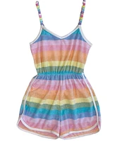 Lola + The Boys Little/Big Girls 2-12 Ombre Beaded Sleeveless Romper