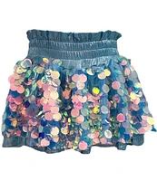 Lola + The Boys Little/Big Girls 2-12 Paillette Sequin Metallic Skort