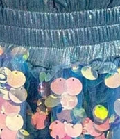 Lola + The Boys Little/Big Girls 2-12 Paillette Sequin Metallic Skort