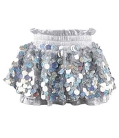 Lola + The Boys Little/Big Girls 2-12 Paillette Sequin Metallic Skort