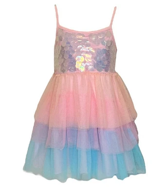 Lola + The Boys Little/Big Girls 2-12 Paillette Sequin Ombre Tutu Dress