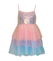 Lola + The Boys Little/Big Girls 2-12 Paillette Sequin Ombre Tutu Dress
