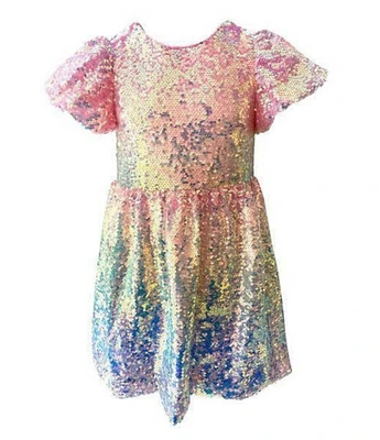 Lola + The Boys Little/Big Girls 2-12 Sequin Ombre Dress