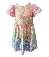 Lola + The Boys Little/Big Girls 2-12 Sequin Ombre Dress