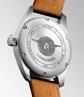 Longines Men's Spirit Collection Automatic Brown Leather Strap Watch