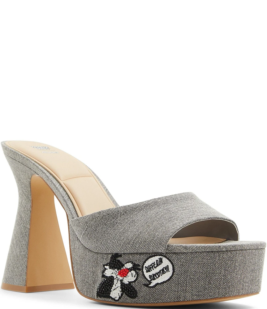 Looney Tunes™ x ALDO Denim Platform Sandals