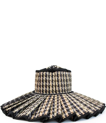 Lorna Murray Roma Luxe Resort Oversized Weave Pleated Sun Hat