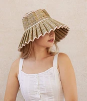 Lorna Murray Saint Barthes Island Capri Weave Pleated Sun Hat