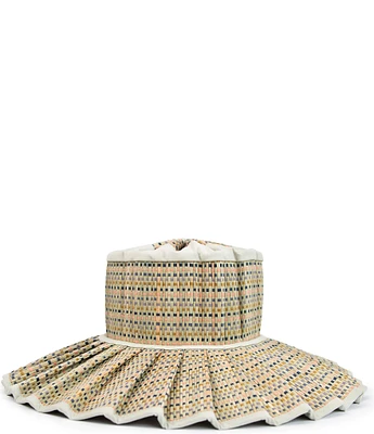 Lorna Murray Sandbar Capri Maxi Pleated Weave Sun Hat