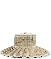 Lorna Murray Sandbar Capri Maxi Pleated Weave Sun Hat
