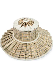 Lorna Murray Sandbar Capri Maxi Pleated Weave Sun Hat