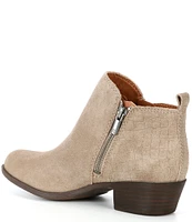 Lucky Brand Basel Suede Block Heel Booties