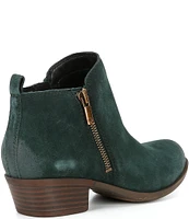 Lucky Brand Basel Suede Block Heel Booties