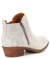 Lucky Brand Basel Suede Block Heel Booties