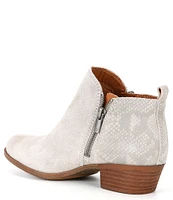 Lucky Brand Basel Suede Block Heel Booties