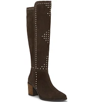 Lucky Brand Bonnay2 Suede Studded Tall Boots