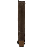 Lucky Brand Bonnay2 Suede Studded Tall Boots