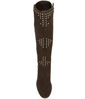 Lucky Brand Bonnay2 Suede Studded Tall Boots