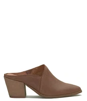 Lucky Brand Bryanna Leather Block Heel Mules