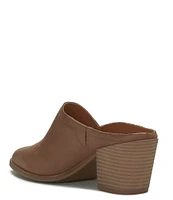 Lucky Brand Bryanna Leather Block Heel Mules