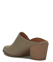 Lucky Brand Bryanna Leather Block Heel Mules