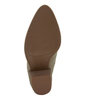 Lucky Brand Bryanna Leather Block Heel Mules