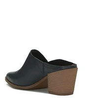 Lucky Brand Bryanna Leather Block Heel Mules