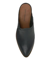 Lucky Brand Bryanna Leather Block Heel Mules