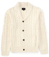 Lucky Brand Cable Knit Shawl Cardigan