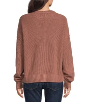 Lucky Brand Cashmere V-Neck Long Sleeve Pullover Sweater