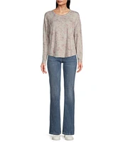 Lucky Brand Cloud Floral Crew Neck Top