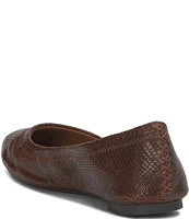 Lucky Brand Emmie Snake Print Leather Ballet Flats