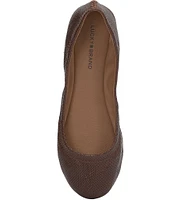 Lucky Brand Emmie Snake Print Leather Ballet Flats