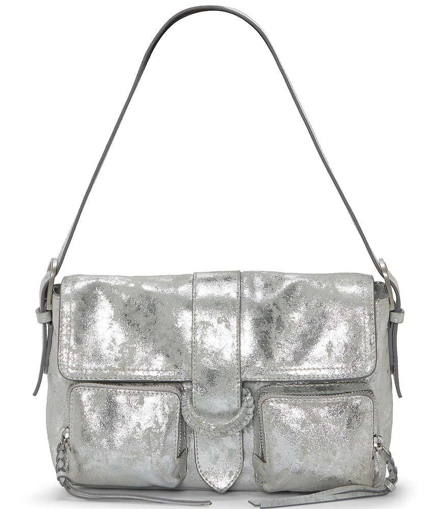 Lucky Brand Ezra Buckle Metallic Shoulder Bag