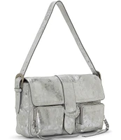 Lucky Brand Ezra Buckle Metallic Shoulder Bag