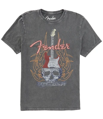 Lucky Brand Fender Skulls Short Sleeve Graphic T-Shirt