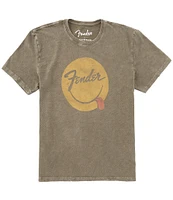 Lucky Brand Fender Smile Short Sleeve Graphic T-Shirt