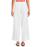 Lucky Brand Gauze High Rise Wide Leg Pants