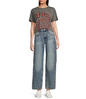 Lucky Brand High-Rise Ankle Length Barrel Wide Leg Jeans