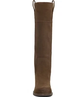 Lucky Brand Hybiscus Suede Tall Riding Boots