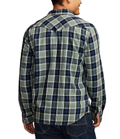 Lucky Brand Indigo Western Long Sleeve Shirt