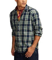 Lucky Brand Indigo Western Long Sleeve Shirt